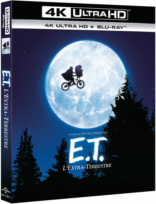 E.T. l'extra terrestre (Blu-ray + Blu-ray 4K Ultra HD) - Blu-ray + Blu-ray Ultra  HD 4K - Film di Steven Spielberg Bambini e ragazzi | Feltrinelli