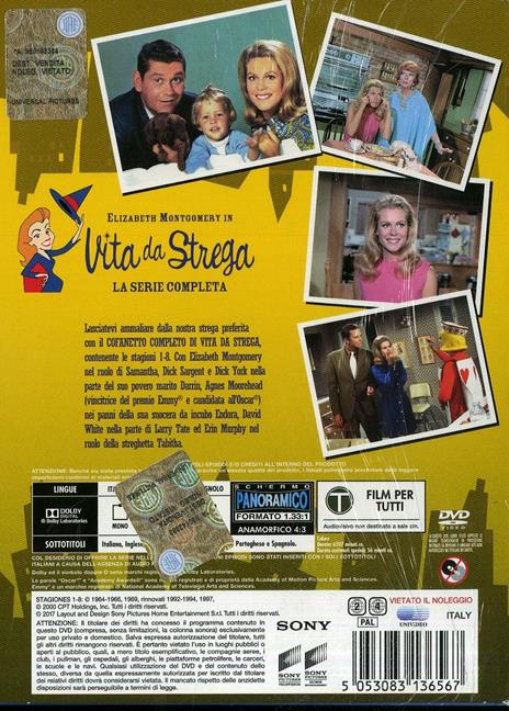 Vita da strega. Stagioni 1 - 8. Serie TV ita (34 DVD) di William Asher,Richard Michaels,R. Robert Rosenbaum,Richard Kinon,E.W. Swackhamer - DVD - 2