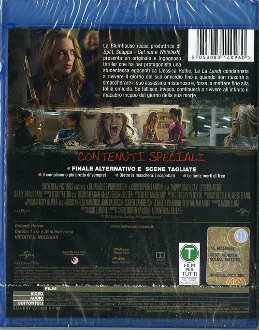 Auguri per la tua morte (Blu-ray) di Christopher Landon - Blu-ray - 2