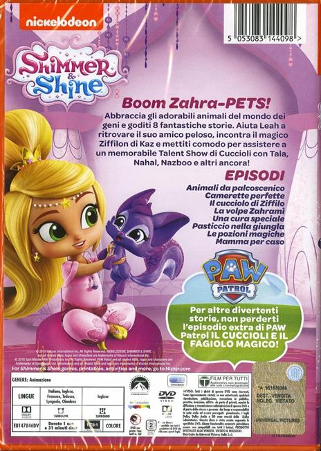 Shimmer and Shine. Cuccioli giocosi delle cascate Zahramay (DVD) di Fred Osmond - DVD - 2