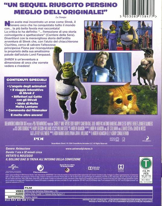 Shrek 2 (Blu-ray) - Blu-ray - Film di Andrew Adamson , Kelly Asbury  Animazione | laFeltrinelli