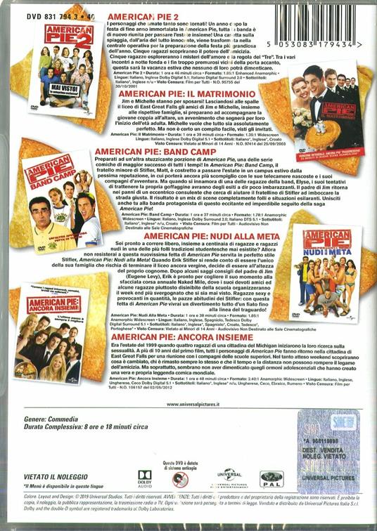 American Pie Collection (5 DVD) di Jon Hurwitz,Hayden Schlossberg,Jesse Dylan,Steve Rash,James B. Rogers - 2