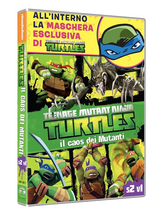 Teenage Mutant Ninja Turtles. Il caos dei mutanti. Carnevale Collection  (DVD + Maschera) - DVD - Film Animazione