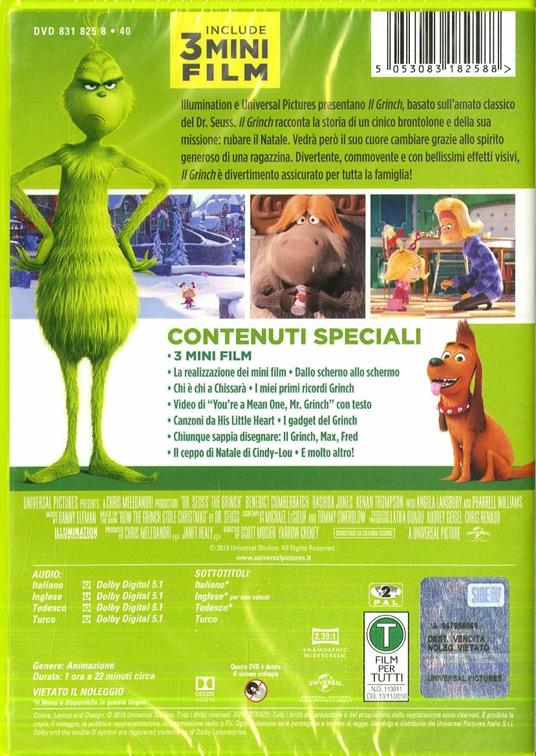 Il Grinch (DVD) di Yarrow Cheney,Scott Mosier - DVD - 2