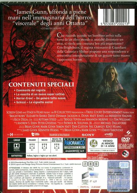 L' angelo del male. Brightburn (DVD) di David Yarovesky - DVD - 2