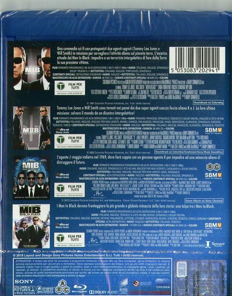 Men in Black Collection 1-4 (4 Blu-ray) di Barry Sonnelfeld,F. Gary Gray - 2