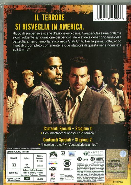 Sleeper Cell. Collezione Completa. Stagioni 1-2. Serie TV ita (7 DVD) di Nick Gomez,Guy Ferland,Charles S. Dutton,Clark Johnson - DVD - 2