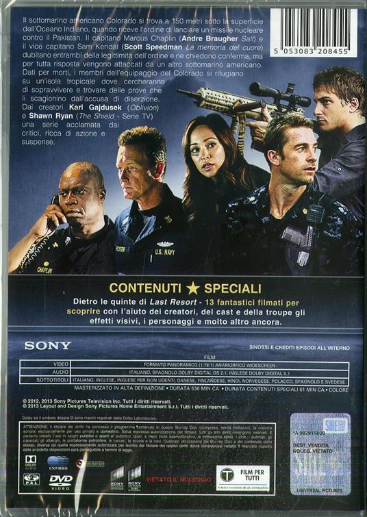 Last Resort. Stagione 1. Serie TV ita (3 DVD) (3 DVD) - DVD - Film di  Michael Offer , Martin Campbell Avventura | laFeltrinelli