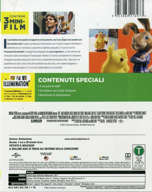 Hop (Blu-ray) di Tim Hill - Blu-ray - 2