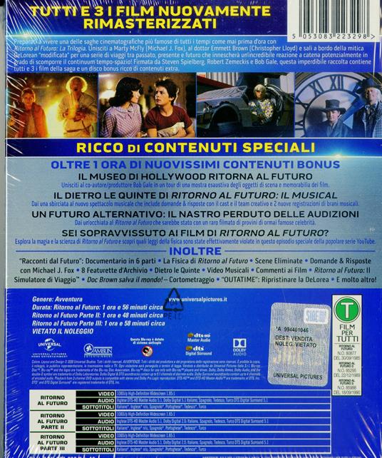 Ritorno al Futuro. Collection 35° Anniversario (4 Blu-ray) - Blu-ray - Film  di Robert Zemeckis Fantasy e fantascienza
