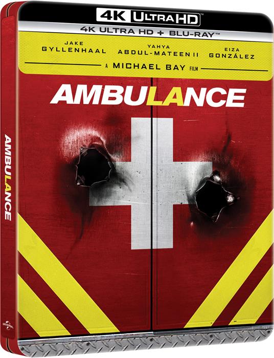 Ambulance. Steelbook (Blu-ray + Blu-ray Ultra HD 4K) di Michael Bay - Blu-ray + Blu-ray Ultra HD 4K