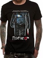 T-Shirt Unisex Tg. M. Friday The 13Th: Movie Sheet