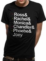 T-Shirt Unisex Tg. 2Xl. Friends: Names