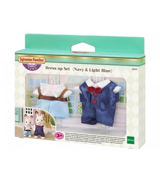 Sylvanian Families Town Set 2 Abiti Maschili Blu Azzurro - 2