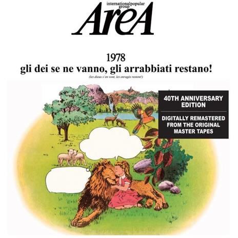 1978 Gli dei se ne vanno, gli arrabbiati restano! (40° Anniversario - Remastered Edition 2018) - CD Audio di Area