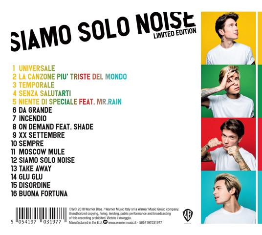 Siamo solo Noise (Limited Edition) - Benji & Fede - CD | laFeltrinelli