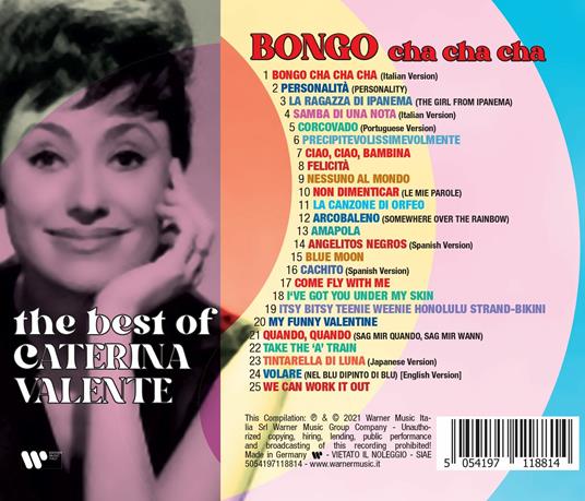 Bongo Cha Cha Cha. The Best of Caterina Valente CD Feltrinelli