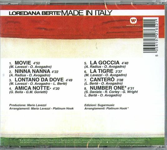 Made in Italy (Remastered Version) - Loredana Bertè - CD | Feltrinelli