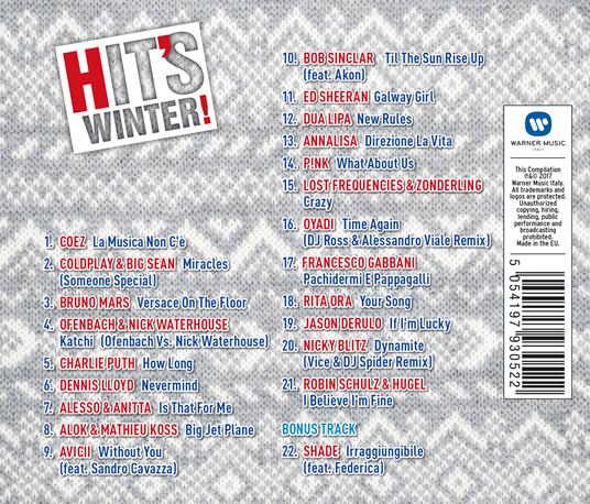 Hit's Winter! 2017 - CD Audio - 2