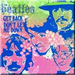 Magnete in metallo The Beatles. Get Back / Don'T Let Me Down Psychedelic Version