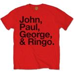 T-Shirt The Beatles Men's Tee: John, Paul, George & Ringo