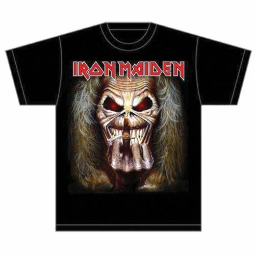 T-Shirt Iron Maiden Men's Tee: Eddie Candle Finger - Rock Off - Idee regalo  | Feltrinelli