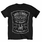 T-Shirt Unisex Tg. XL. Guns N' Roses Paradise City Label