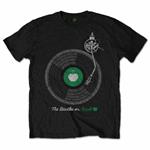 T-Shirt The Beatles Apple Turntable Men's Blk Tee