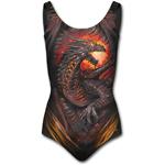 Costume Donna Spiral. Dragon Furnace Allover Scoop Back Padded