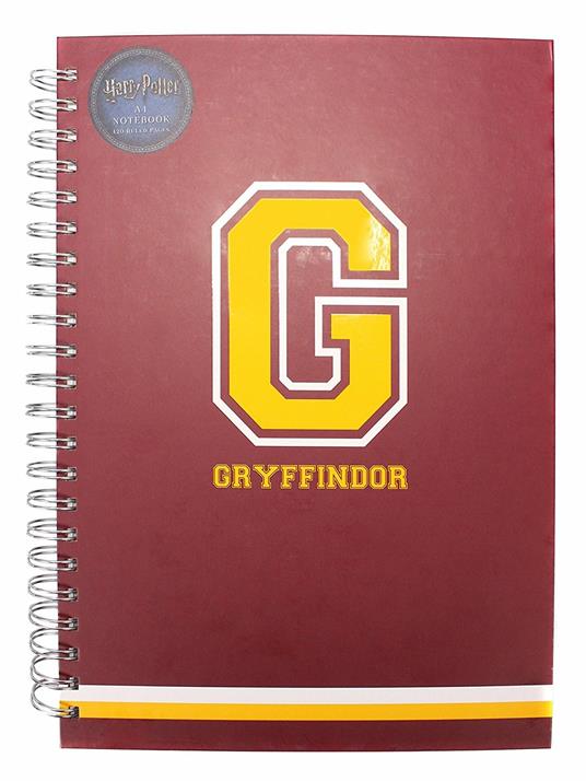 Quaderno A4 Harry Potter. G For Gryffindor