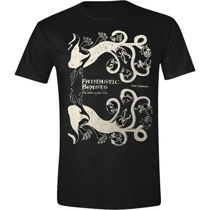 T-Shirt Unisex Fantastic Beasts. Cover Black