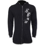 Felpa Con Cappuccio Donna Tg. M Spiral. Pure Of Heart. Ladies Fish Tail Full Zip