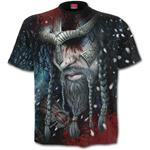 T-Shirt Unisex Tg. S. Spiral - Viking Wrap - Allover Black