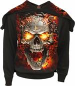 Spiral: Skull Blast - Split Zip Black (Felpa Con Cappuccio Unisex Tg. S)