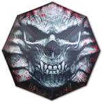 Spiral: Goth Skull - Compact Travel Umbrella With Auto Open & Close (Ombrello)