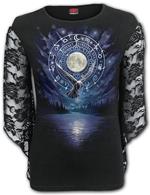 Spiral - Witchcraft - Rose Lace Sleeve Top