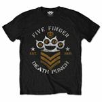 T-Shirt Unisex Tg. M Five Finger Death Punch. Chevron Black