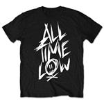 T-Shirt Unisex All Time Low. Scratch Black