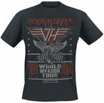 T-Shirt Unisex Tg. S Van Halen: Invasion Tour '80