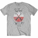 T-Shirt Unisex Tg. L Pink Floyd. The Wall Faded Hammers Logo