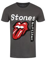 T-Shirt Unisex Tg. L Rolling Stones. No Filter Text Grey