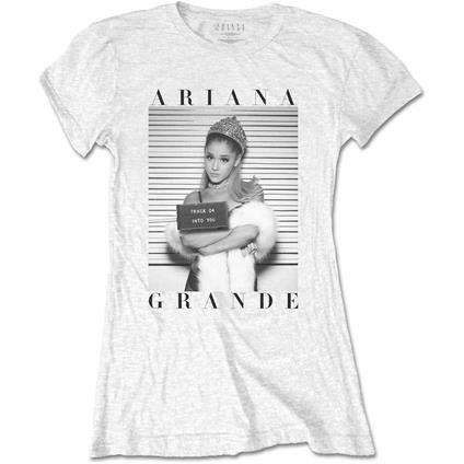 T-Shirt Donna Ariana Grande. Mug Shot. Taglia XL