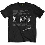 T-Shirt Unisex Tg. S. Beatles: White Album Tracks