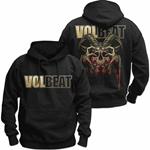 Felpa Con Cappuccio Unisex Tg. S. Volbeat: Bleeding Crown Skull