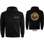 Felpa Con Cappuccio Unisex Tg. M. Guns N Roses - Zipped Classic Logo