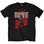 T-Shirt Unisex Tg. M. David Bowie - Red Sax