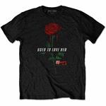 T-Shirt Unisex Tg. XL. Guns N Roses - Used To Love Her Rose