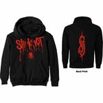 Slipknot - Splatter (Back Print) (Felpa Con Cappuccio Unisex Tg. M)