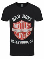 T-Shirt Unisex Tg. M. Motley Crue: Bad Boys Shield