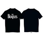 T-Shirt Bambino 9-10 Anni Beatles: Drop T Logo Black